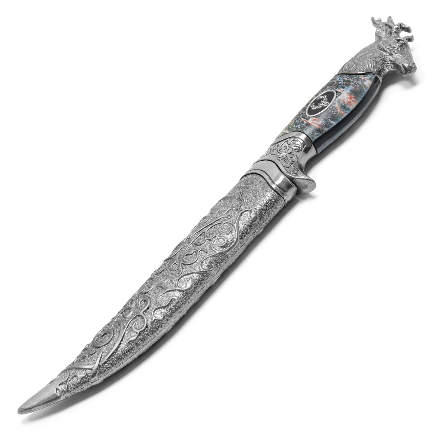 11.5" – Ornate Deer Dagger | Stainless Steel Display Dagger