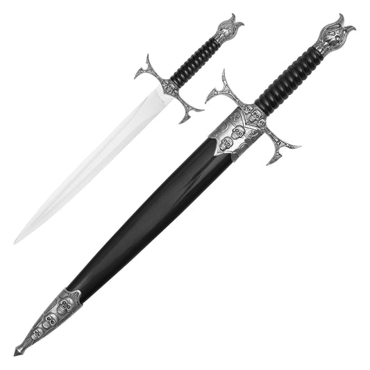 12.75" Medieval Skull Dagger | Medieval Steel Dagger