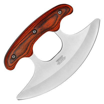 Buckshot - 6.75" Mahogany Wood Ulu Knife