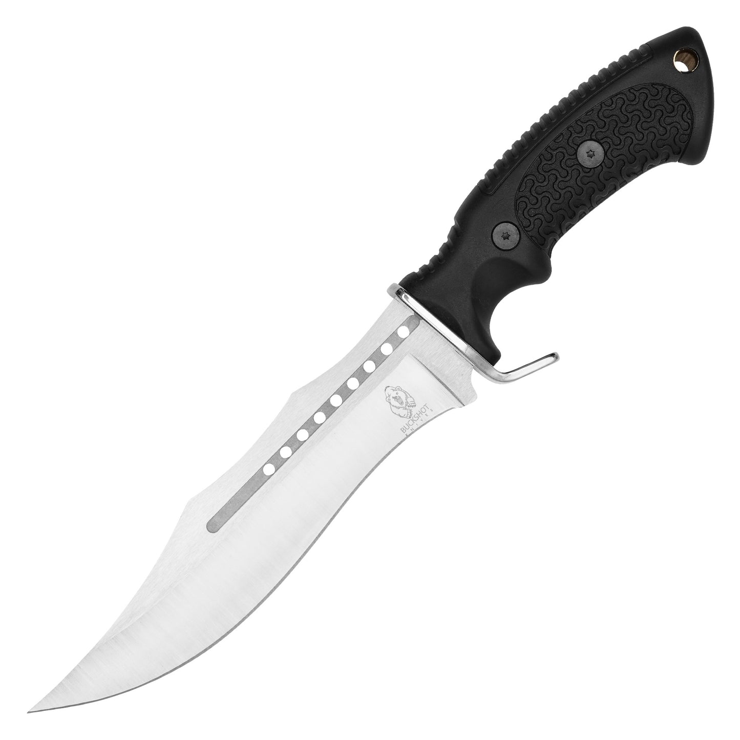 Buckshot Knives - 13" Tactical Black Bowie Knife | Fixed Blade Knife