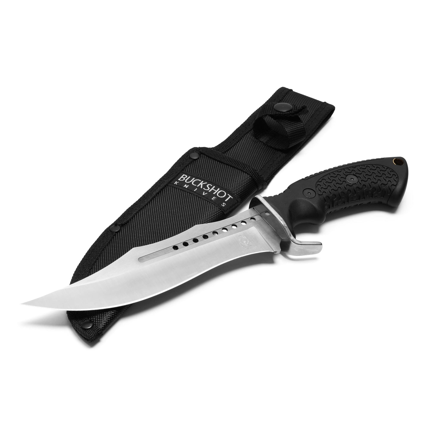 Buckshot Knives - 13" Tactical Black Bowie Knife | Fixed Blade Knife