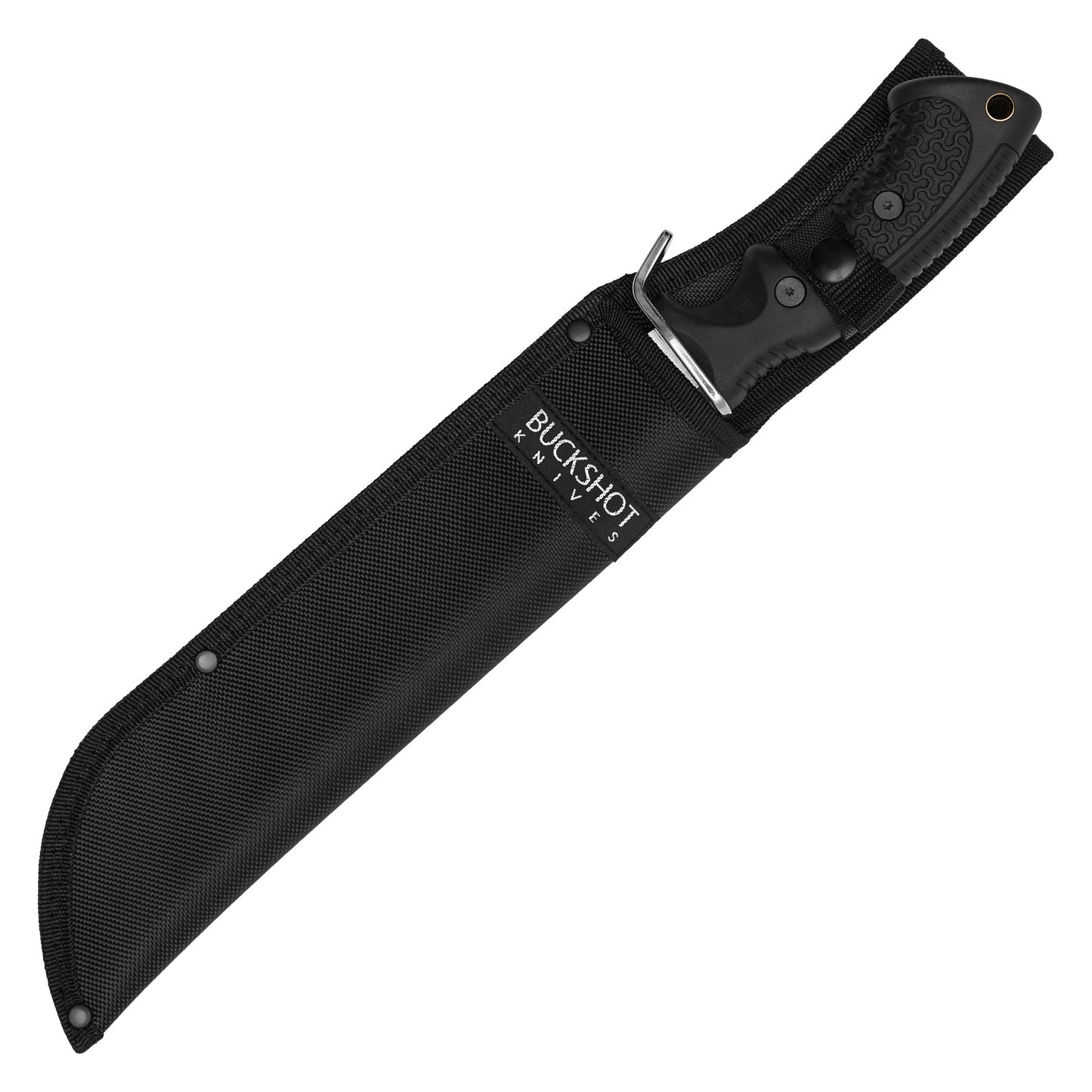 Buckshot Knives - 16" Tactical Silver Machete | Fixed Blade Knife