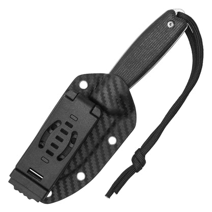 Buckshot Knives – 7.25" Black Compact Hunting Knife | D2 Hunting Knife