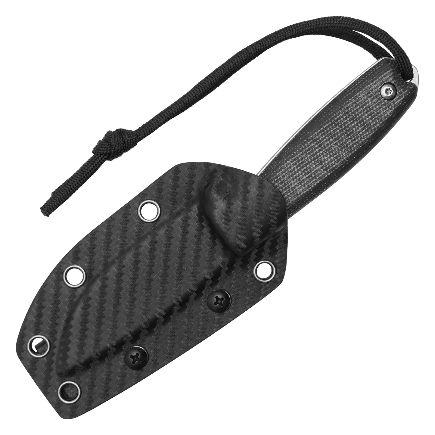 Buckshot Knives – 7.25" Black Compact Hunting Knife | D2 Hunting Knife