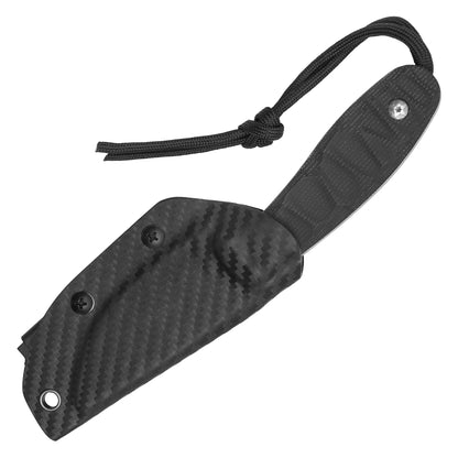 Buckshot Knives – 7.5" Black Grip Hunting Knife | D2 Hunting Knife
