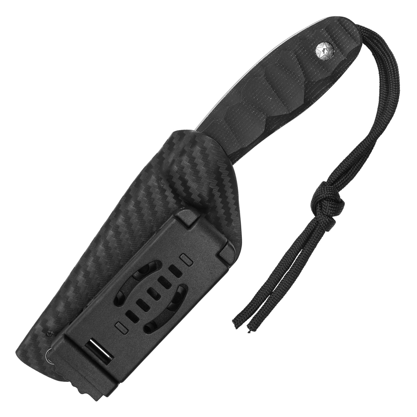 Buckshot Knives – 7.5" Black Grip Hunting Knife | D2 Hunting Knife