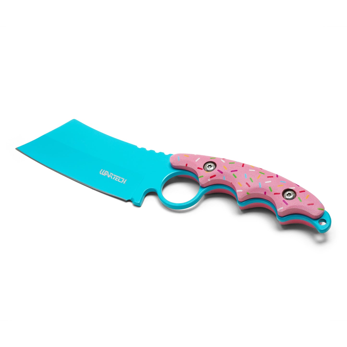 Wartech / Sweet Treats - 8.25" Frosted Blue Cleaver | Fixed Blade Knife