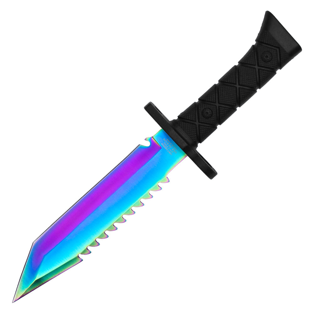 Wartech - 14" Rainbow Serrated Hunting Knife