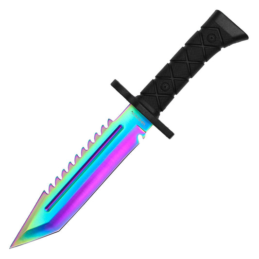 Wartech - 14" Rainbow Serrated Hunting Knife