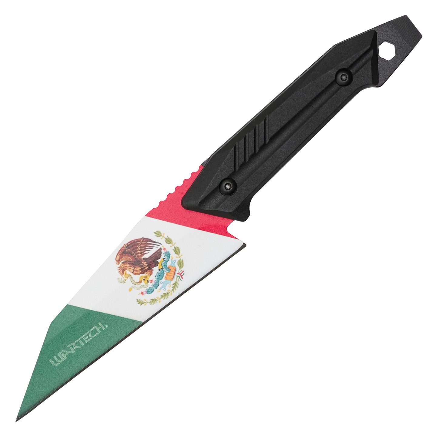 Wartech - 9" Tactical Mexico Flag Knife Set | Fixed Blade Hunting Knife