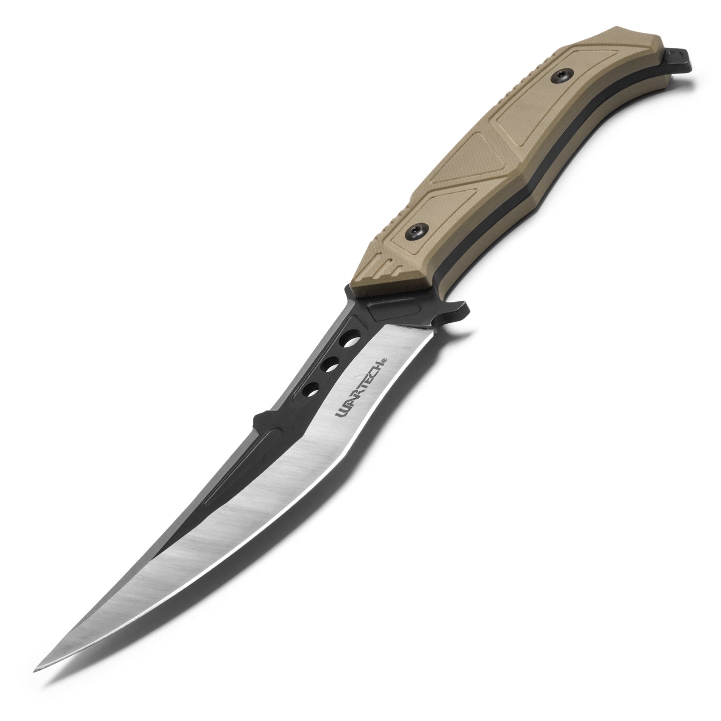 Wartech - 9.75" 2-Tone Desert | Fixed Blade Hunting Knife
