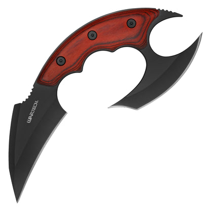 Wartech - 8.25” Black Dual Hybrid Blade | Fixed Blade Hunting Knife