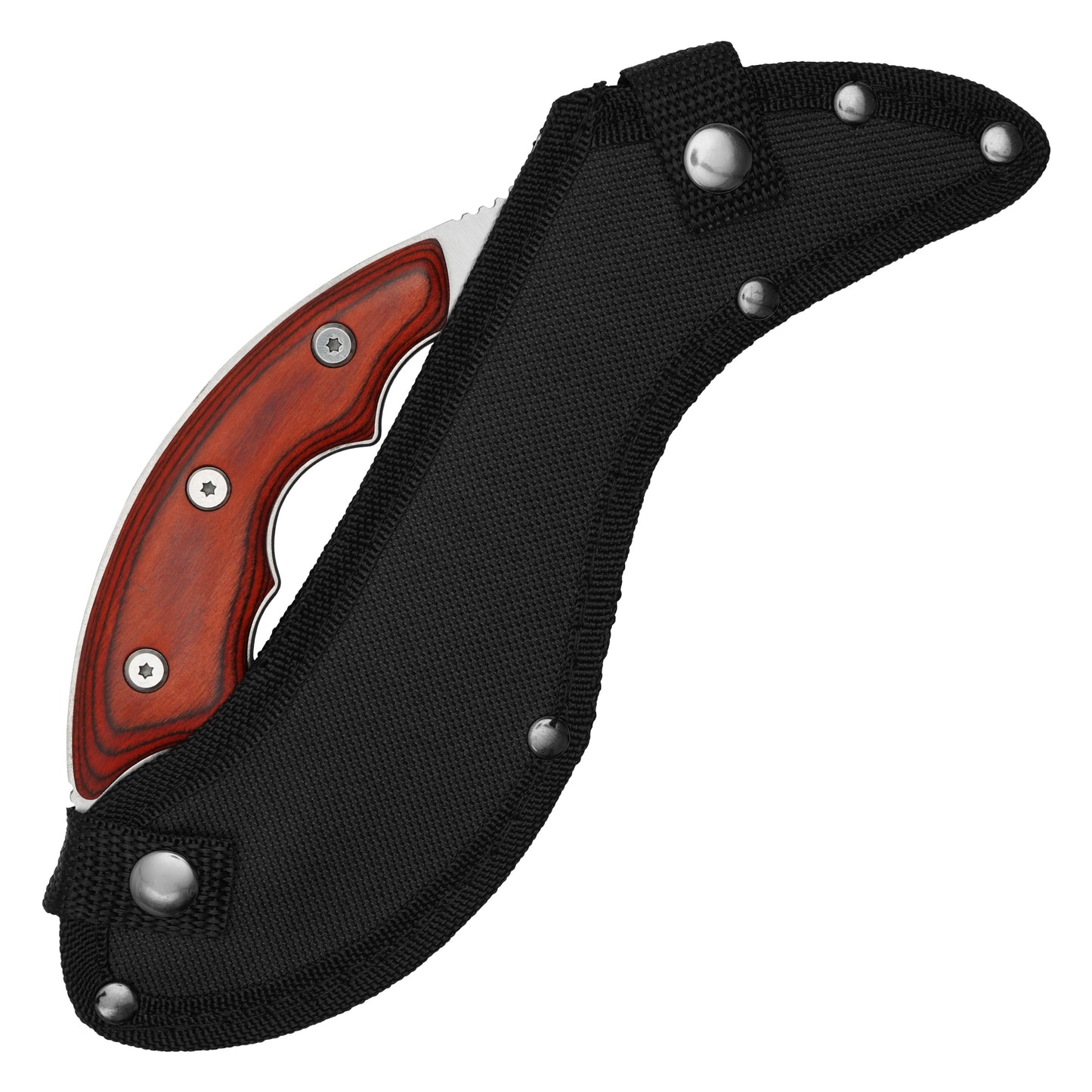 Wartech - 8.25” Chrome Dual Hybrid Blade | Fixed Blade Hunting Knife