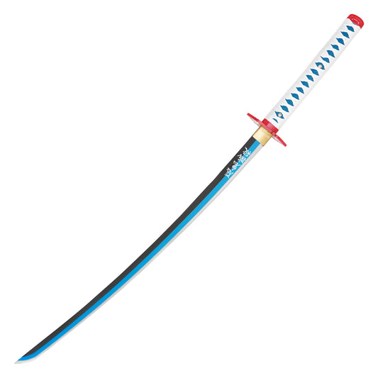 Demon Slayer – Giyuu's Water Breathing Nichirin Katana | Carbon Steel Display Sword