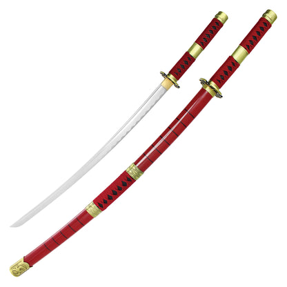 One Piece - Roronoa Zoro's "Sandai Kitetsu" Sword Replica | Collectible Display Carbon Steel Hand Forged  Katana