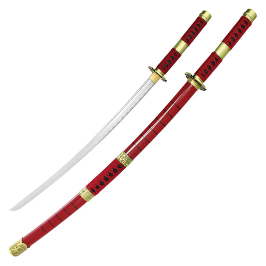 One Piece - Roronoa Zoro's "Sandai Kitetsu" Sword Replica | Collectible Display Carbon Steel Hand Forged  Katana