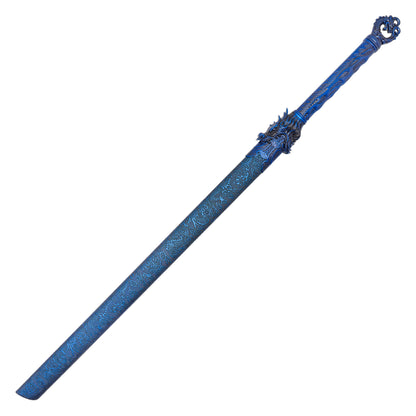 43" – Blue Dragon Steel Katana | Stainless Steel Display Sword