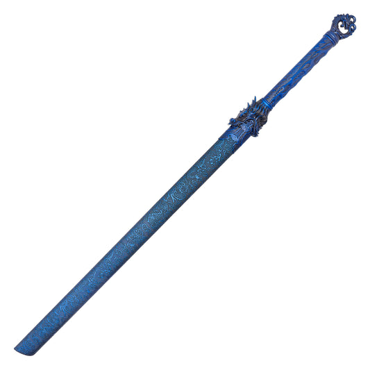43" – Blue Dragon Steel Katana | Stainless Steel Display Sword