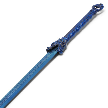 43" – Blue Dragon Steel Katana | Stainless Steel Display Sword
