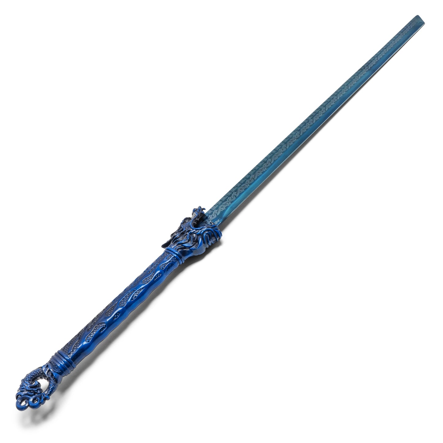43" – Blue Dragon Steel Katana | Stainless Steel Display Sword