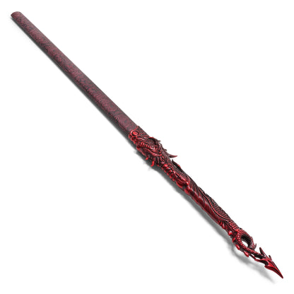 43" – Red Dragon Steel Katana | Stainless Steel Display Sword