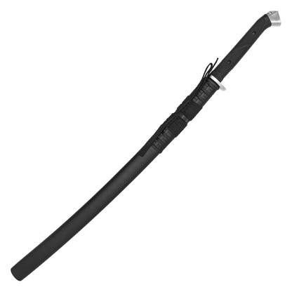 37.75" – Black Tactical Katana | Carbon Steel Display Sword