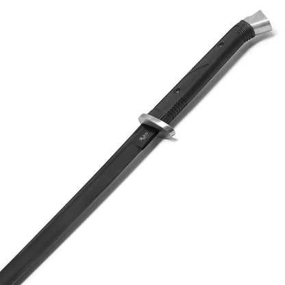 37.75" – Black Tactical Katana | Carbon Steel Display Sword