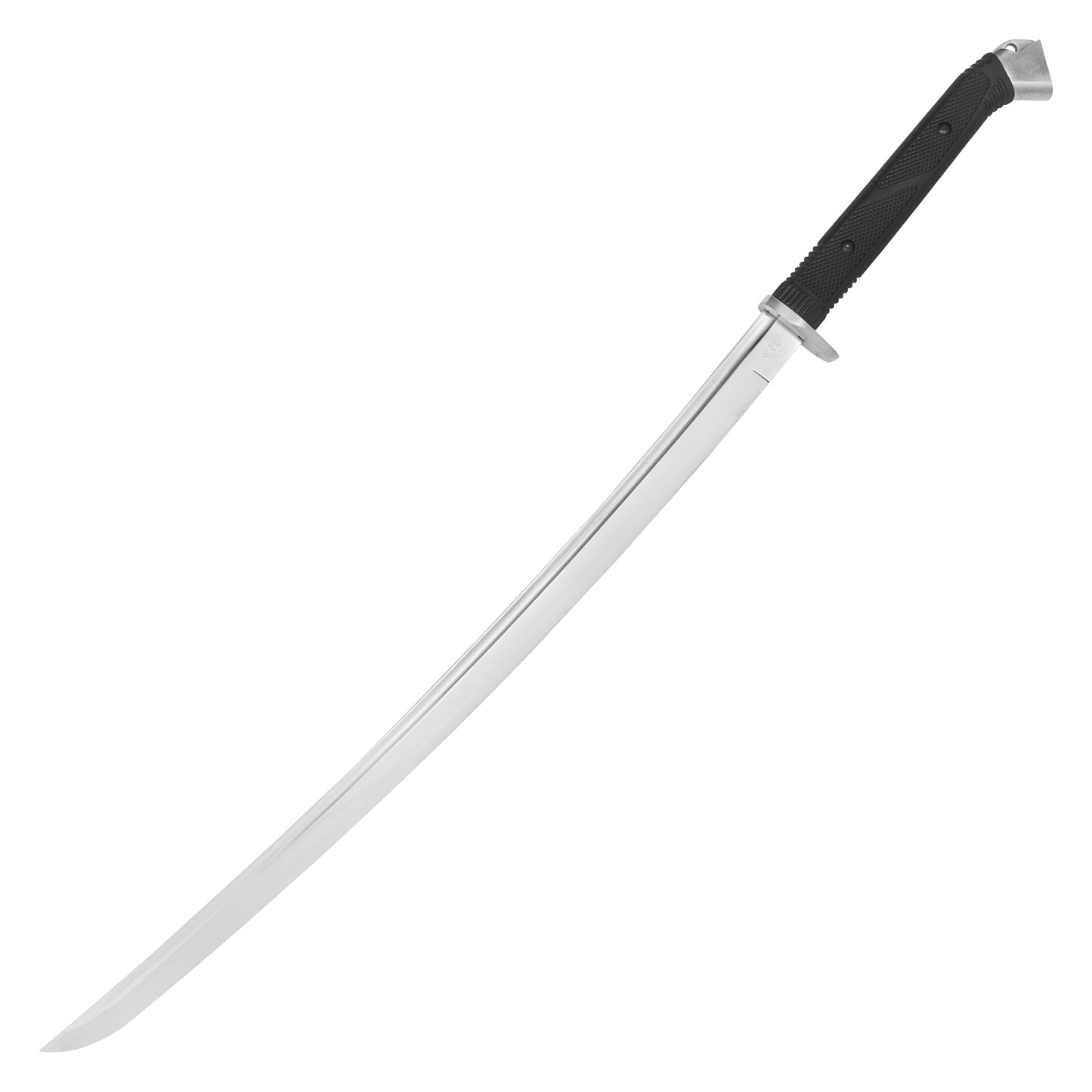 37.75" – Silver Tactical Katana | Carbon Steel Display Sword