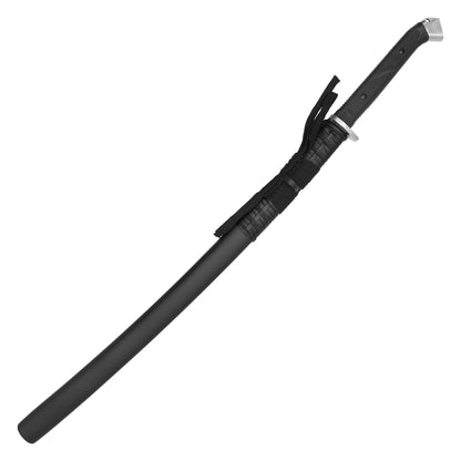 37.75" – Silver Tactical Katana | Carbon Steel Display Sword