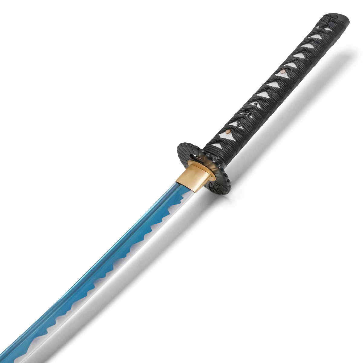 Onikiri - Blue Porcelain Floral Katana | Collectible Display Carbon Steel Sword