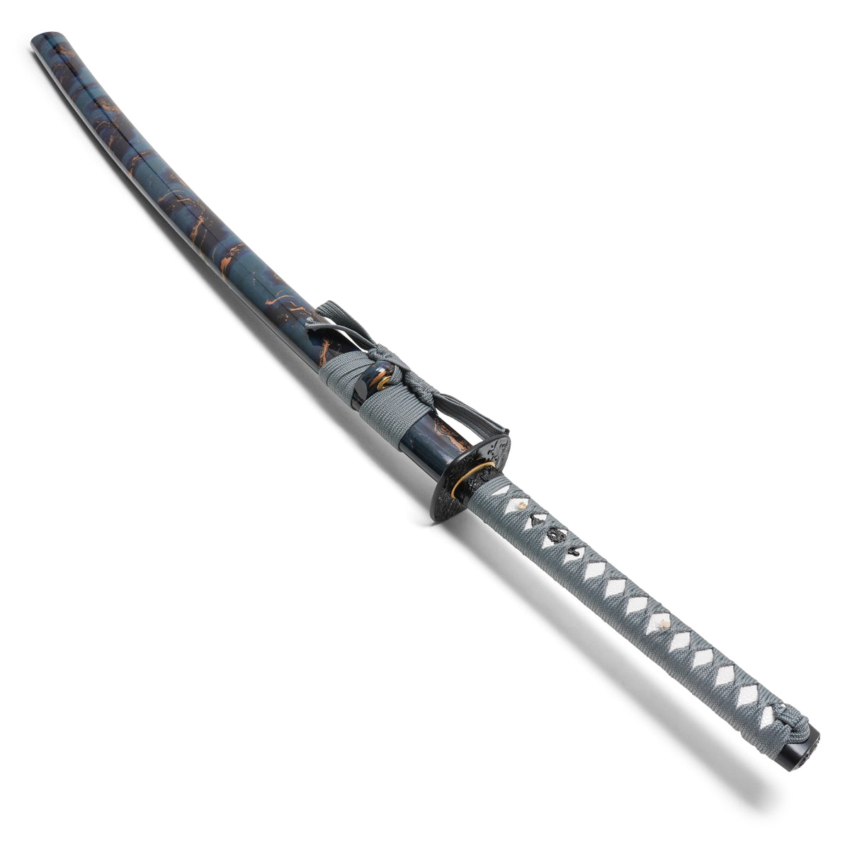 Onikiri - Azure Cloud Marble Katana | Collectible Display Carbon Steel Sword