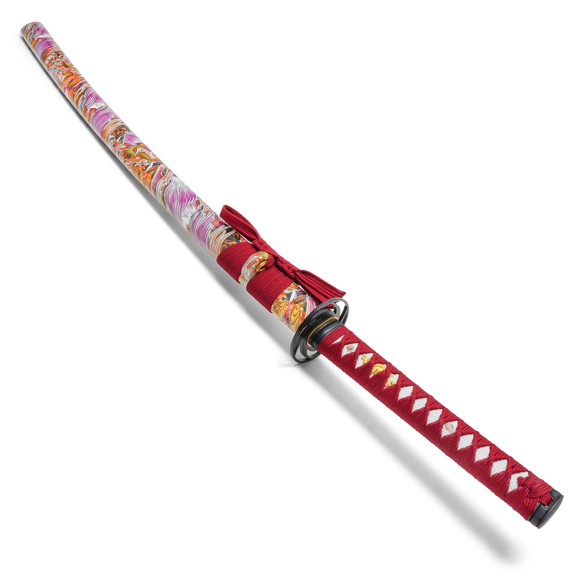 Onikiri - Crimson Dragon Katana | Collectible Display Carbon Steel Sword