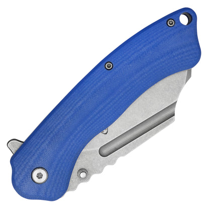 Buckshot Knives - 8” Blue D2 Cleaver | Ball Bearing Pocket Knife