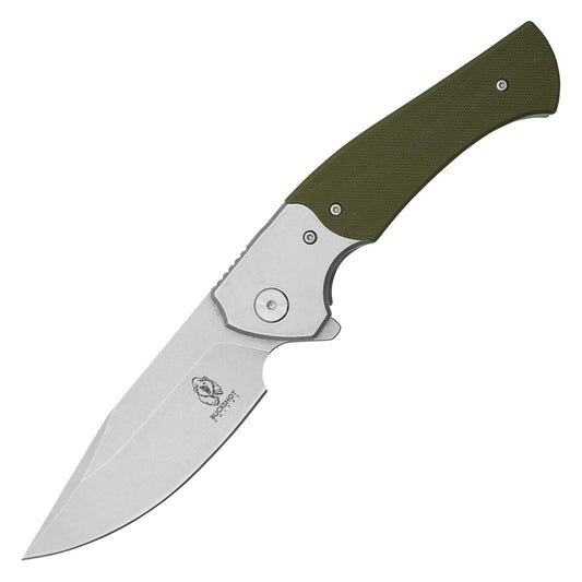 Buckshot Knives - 8.75” 2-Tone Green D2 | Ball Bearing Pocket Knife