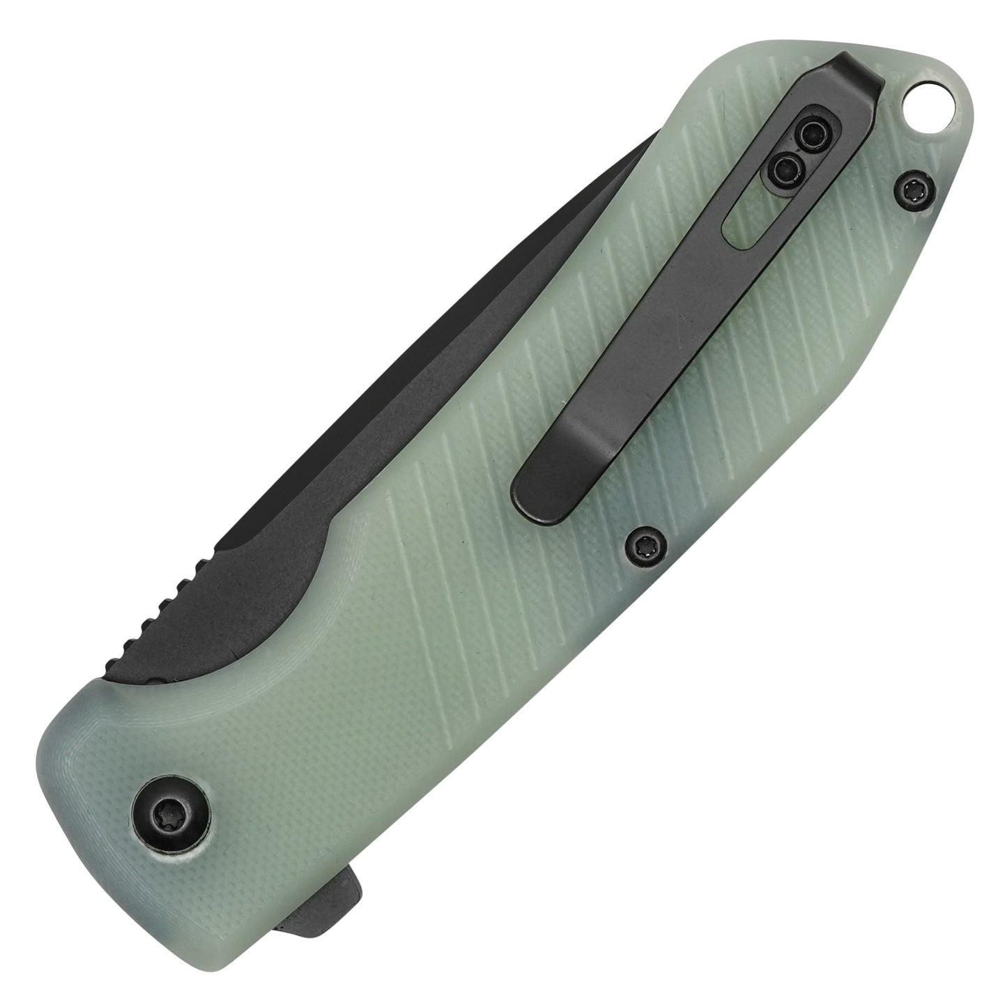 Buckshot Knives - 7.25" Black Translucent | Ball Bearing Pocket Knife