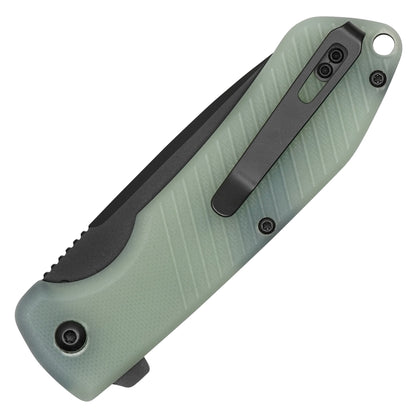 Buckshot Knives - 7.25" Black Translucent | Ball Bearing Pocket Knife
