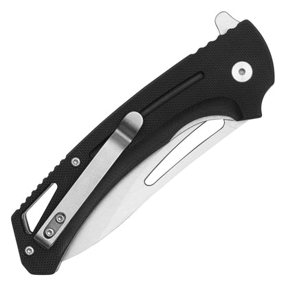 Buckshot Knives – 8.25" Black D2 | Ball Bearing Pocket Knife