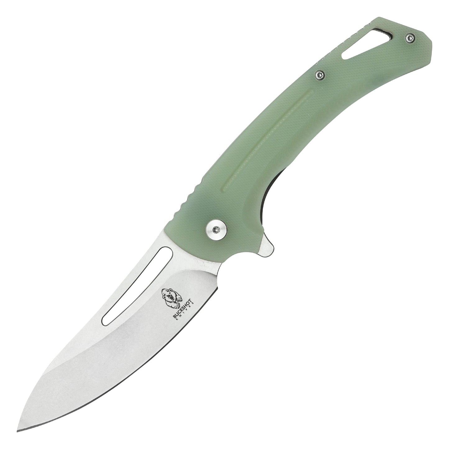 Buckshot Knives – 8.25" Jade D2 | Ball Bearing Pocket Knife