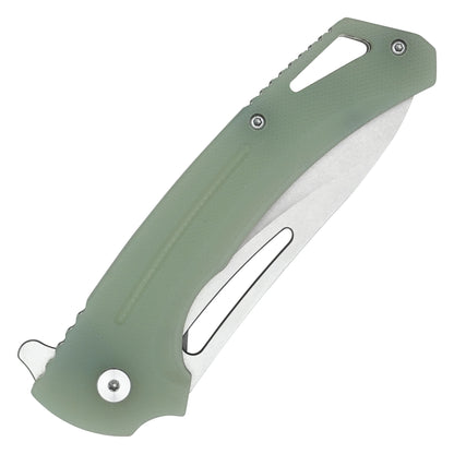 Buckshot Knives – 8.25" Jade D2 | Ball Bearing Pocket Knife