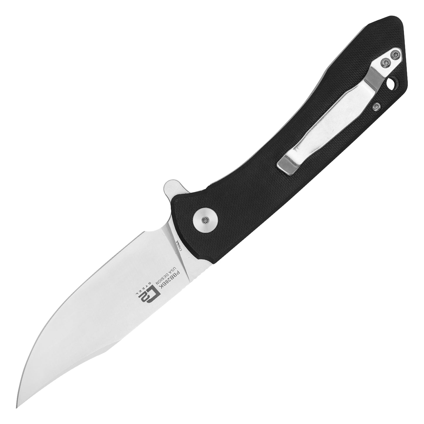 Buckshot Knives – 8.5" Black D2 | Ball Bearing Pocket Knife