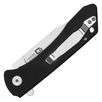 Buckshot Knives – 8.5" Black D2 | Ball Bearing Pocket Knife