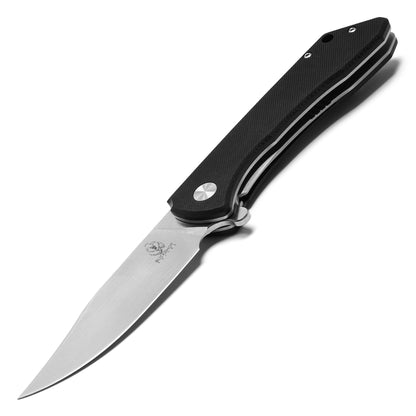 Buckshot Knives – 8.5" Black D2 | Ball Bearing Pocket Knife