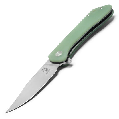 Buckshot Knives – 8.5" Jade D2 | Ball Bearing Pocket Knife