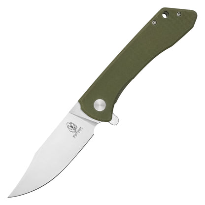 Buckshot Knives – 8.5" Green D2 | Ball Bearing Pocket Knife
