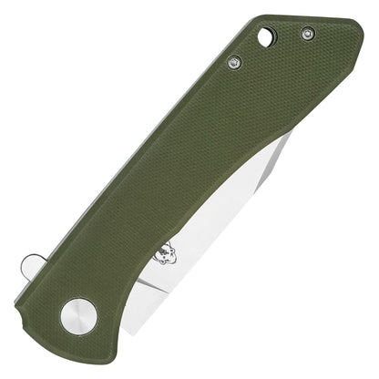 Buckshot Knives – 8.5" Green D2 | Ball Bearing Pocket Knife
