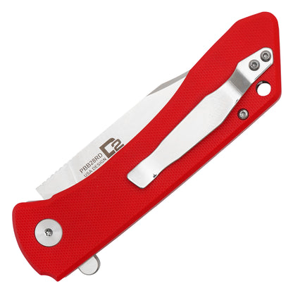 Buckshot Knives – 8.25" Red D2 | Ball Bearing Pocket Knife