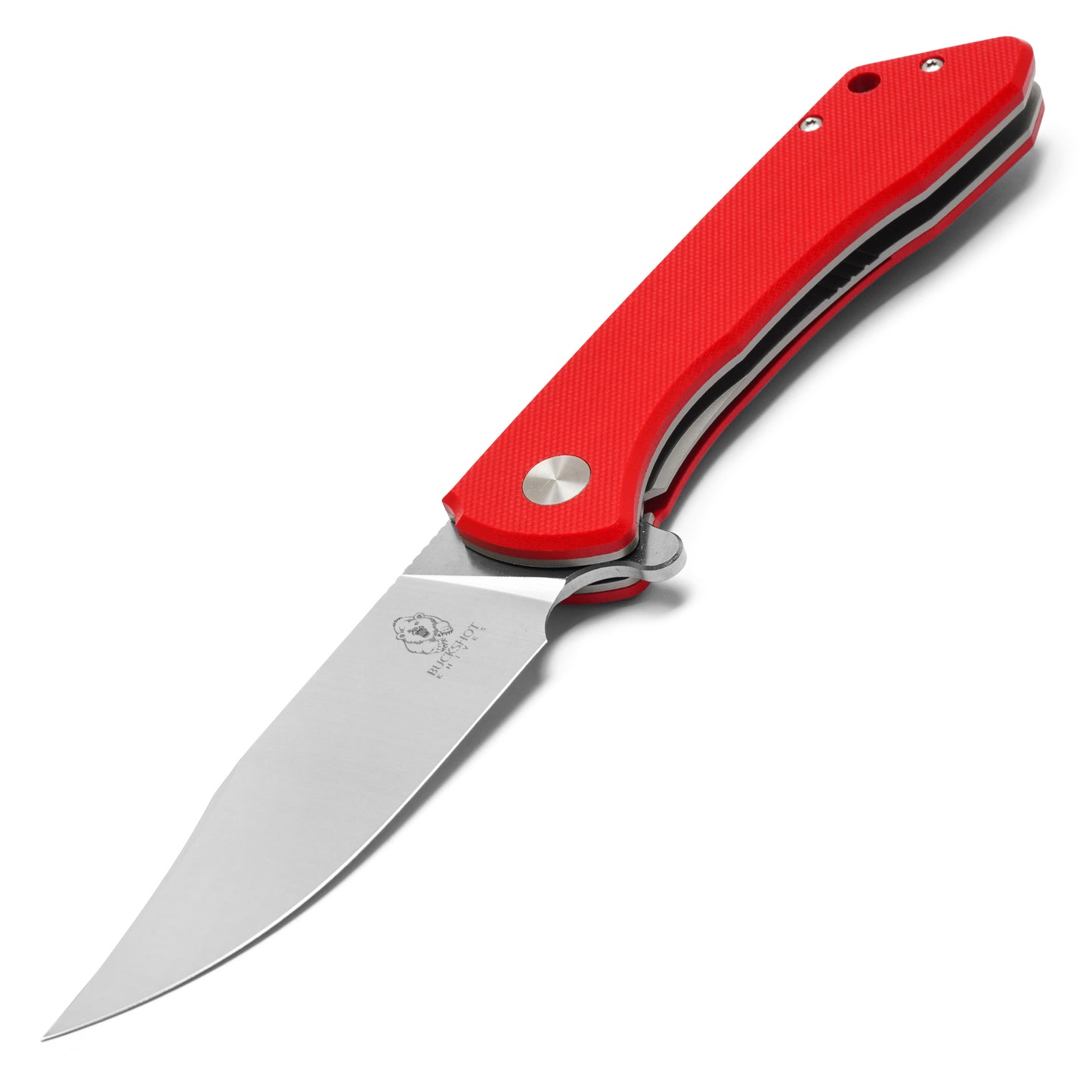 Buckshot Knives – 8.25" Red D2 | Ball Bearing Pocket Knife