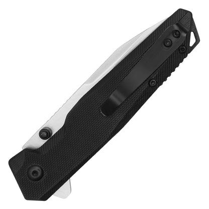 Buckshot Knives – 7.5" Black G10 | Ball Bearing Pocket Knife
