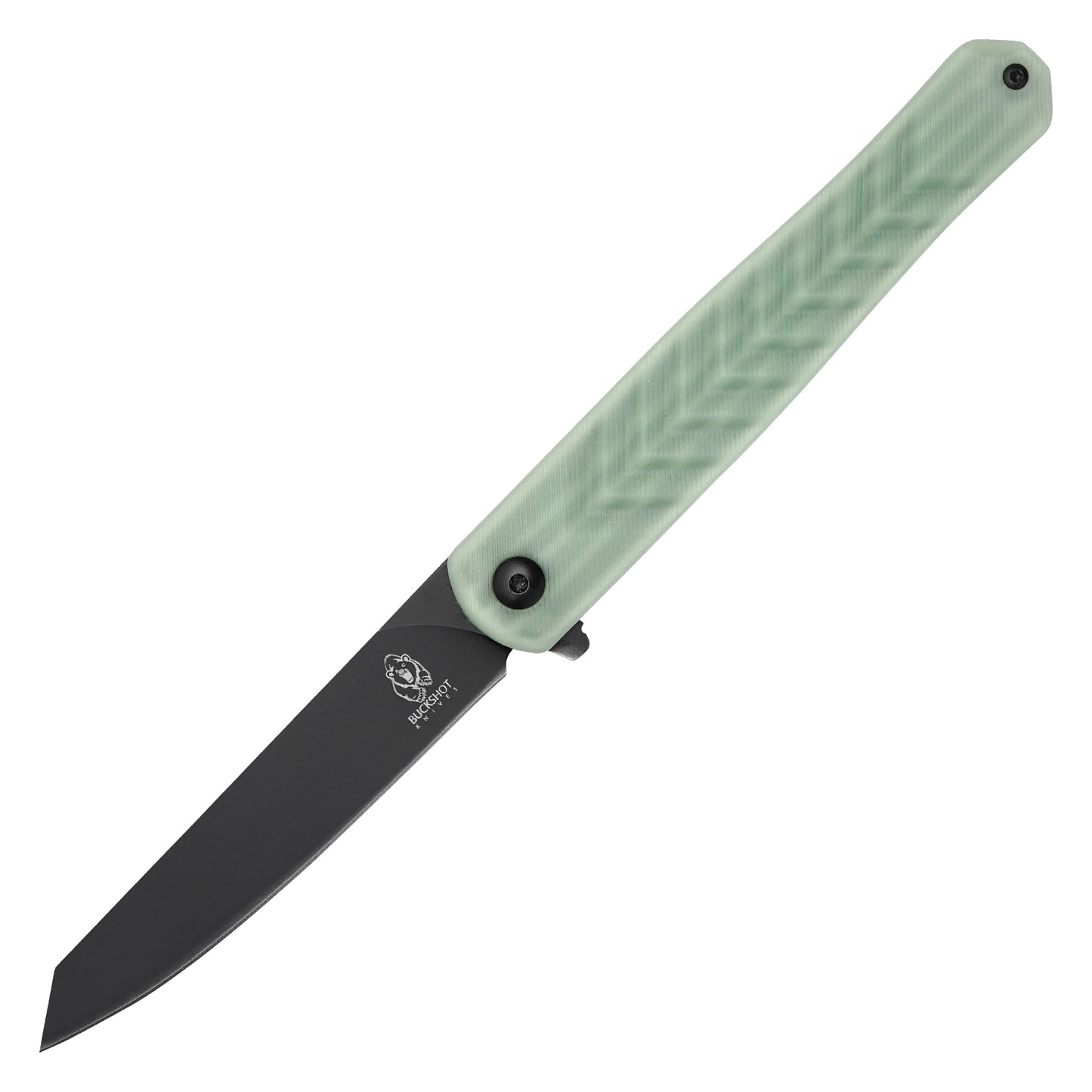 Buckshot Knives - 8.5" D2 Slim Jade | Ball Bearing Pocket Knife
