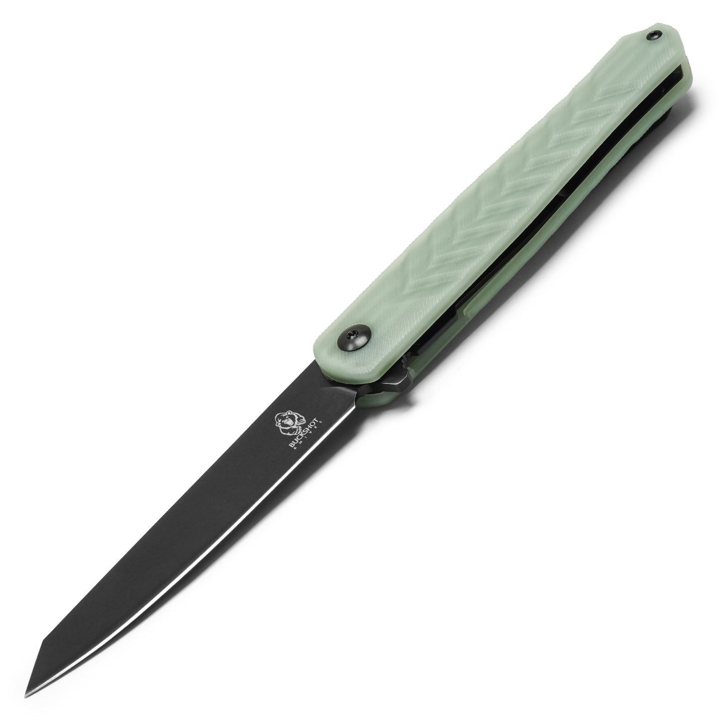 Buckshot Knives - 8.5" D2 Slim Jade | Ball Bearing Pocket Knife